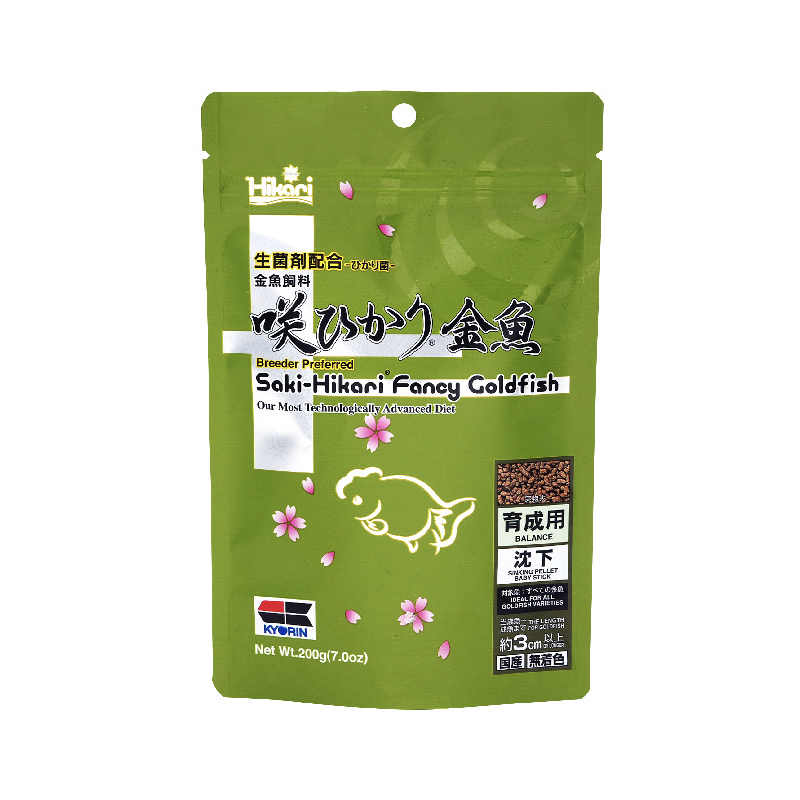 Hikari Saki-Hikari Fancy Goldfish Balance Sinking Pellet Baby Stick - 7 oz.