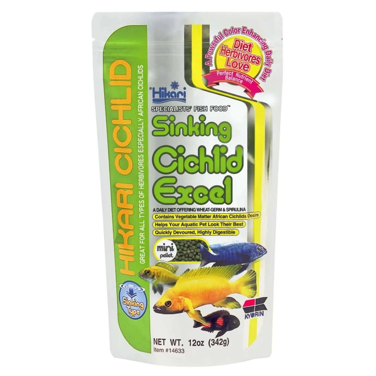 Hikari Sinking Cichlid Excel Mini Pellet Fish Food