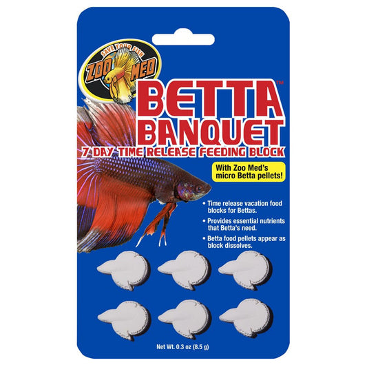 ZooMed Betta Banquet 7 Day Release Feeding Block