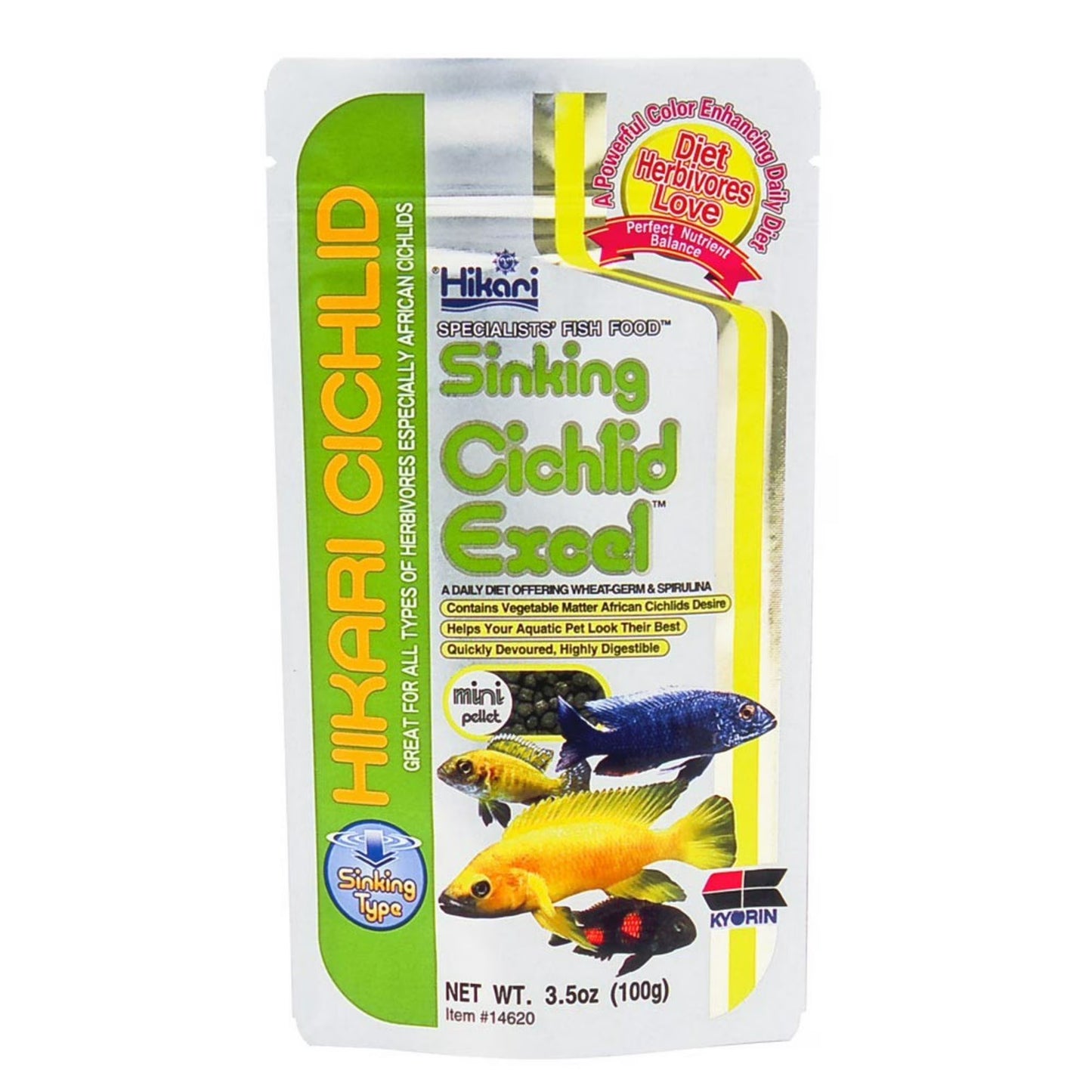 Hikari Sinking Cichlid Excel Mini Pellet Fish Food