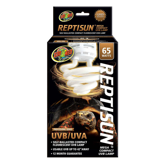 ZooMed ReptiSun Mega Compact UVB Bulb 65 Watt