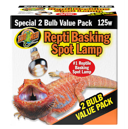 ZooMed Repti Basking Spot Lamp Value Pack (2 pack) 125 Watt