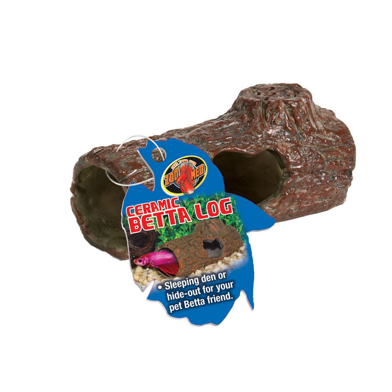 ZooMed Betta Log - Ceramic Hide Log – Aquarium & Reptile Depot