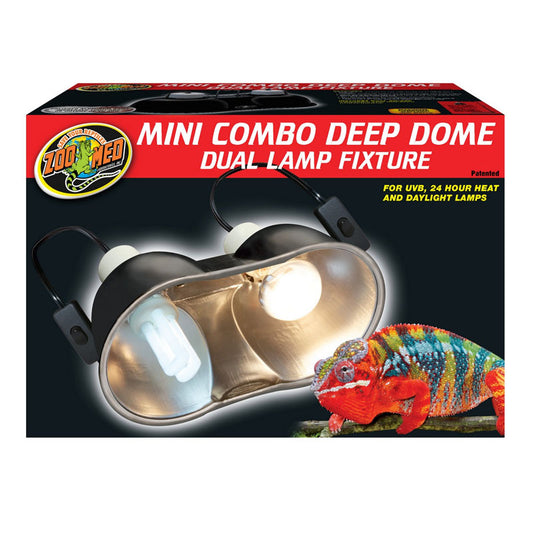 ZooMed Mini Combo Deep Dome Lamp Fixture