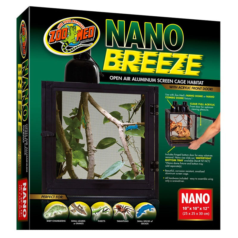 ZooMed Reptibreeze Aluminum Screen Cage Nano