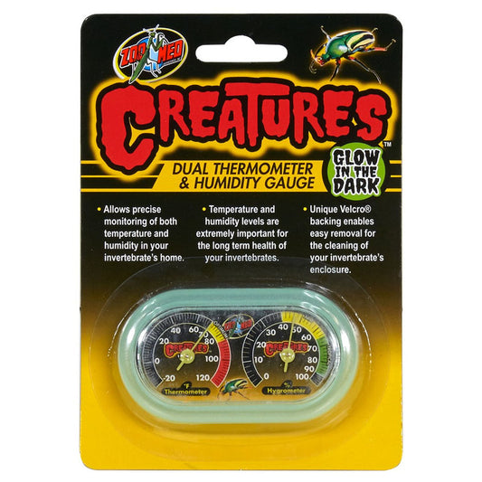 ZooMed Creatures Dual Thermometer & Humidity Gauge