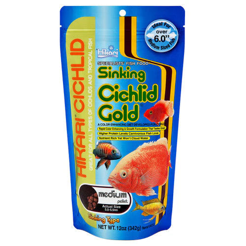 Hikari Sinking Cichlid Gold Medium Pellet Fish Food