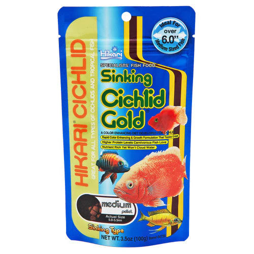 Hikari Sinking Cichlid Gold Medium Pellet Fish Food